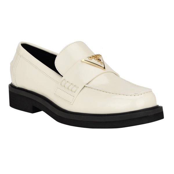 Women's Shatha Logo Hardware Slip-on Almond Toe Loafers