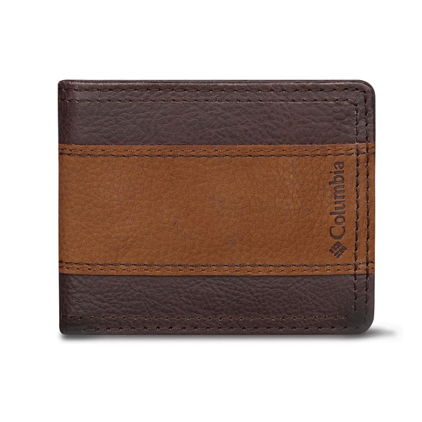 Columbia Men's Everyday Bifold Wallet-Multiple Card Slots, Id Window