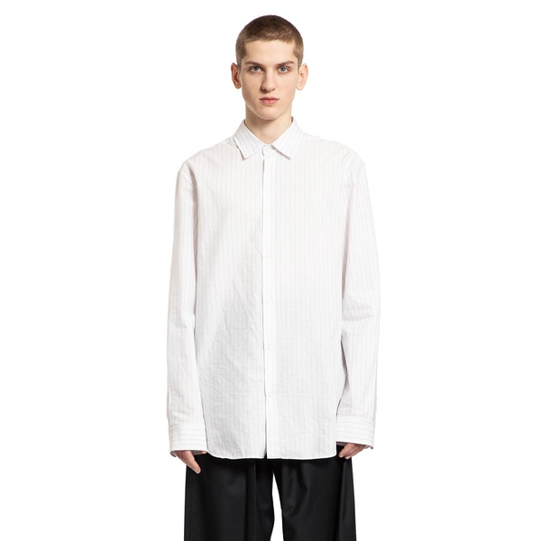 benard standard shirt in striped cotton poplin