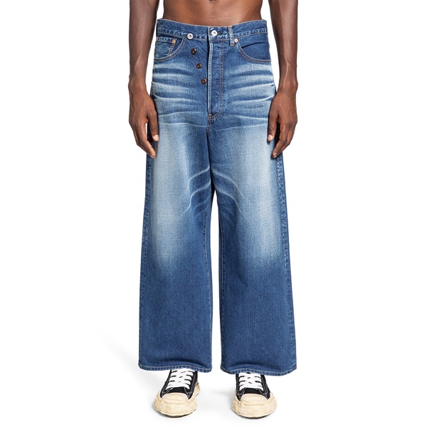 wide leg 5 pocket jeans