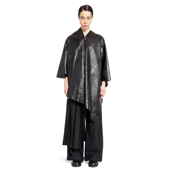 embossed crocodile kimono coat