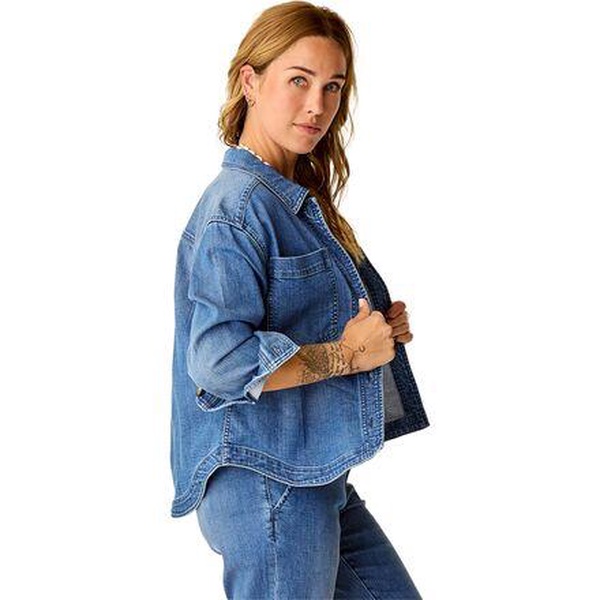 Flora Denim Shacket - Women's