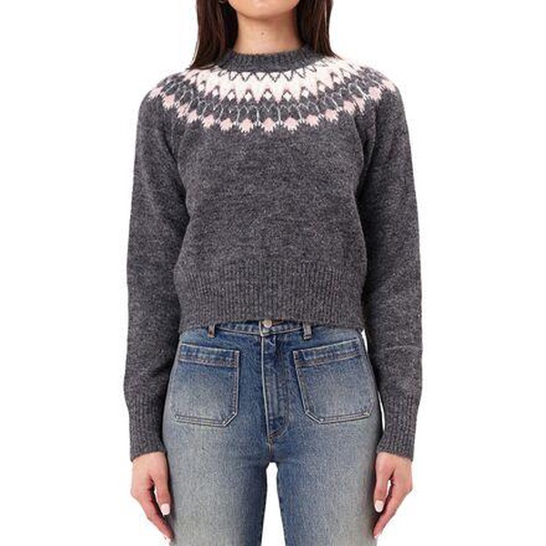 Fair Isle Knit Sweater - Women's