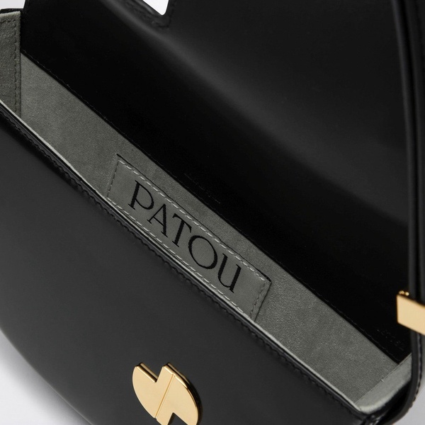 Patou Le Small Patou Black Leather Bag