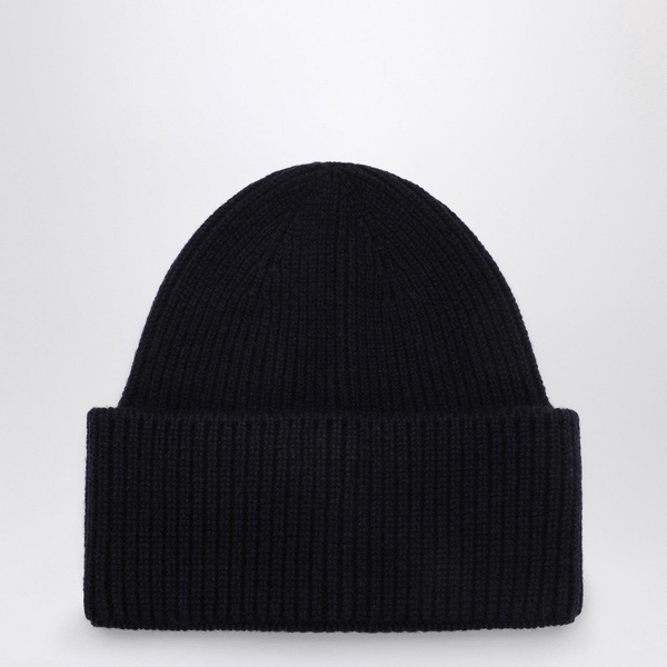 Destin Navy Blue Wool And Cashmere Beanie