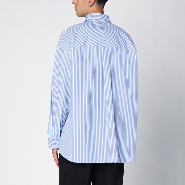 Studio Nicholson Blue/White Striped Cotton Shirt