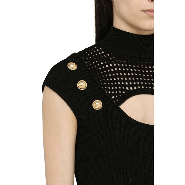 Balmain Knitted Sheath Dress