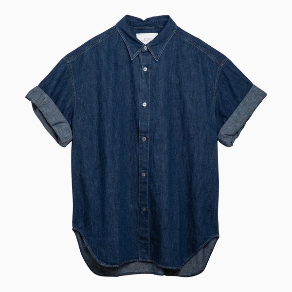 Studio Nicholson Blue Denim Oversize Shirt