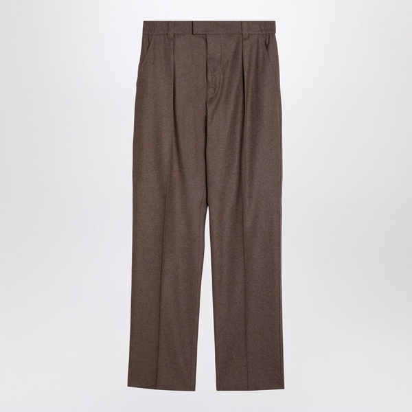 Loro Piana Beige Wool And Cashmere Trousers Men