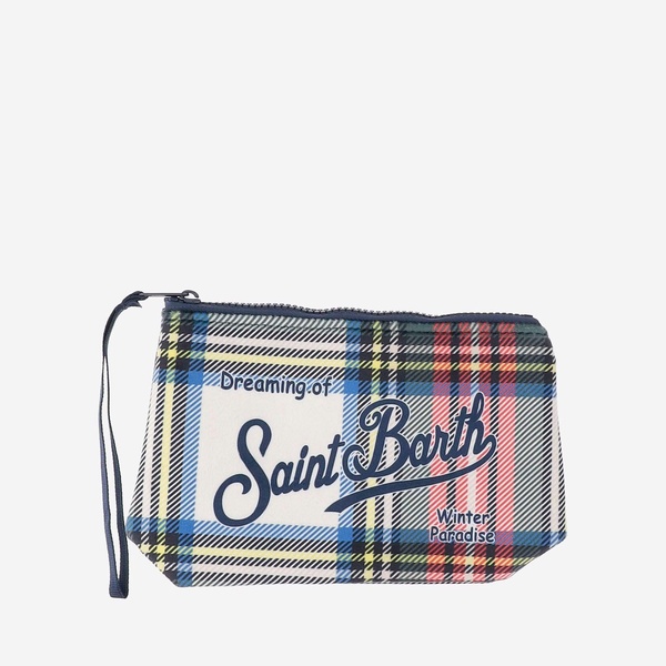 Mc2 Saint Barth Scuba Clutch Bag With Check Pattern