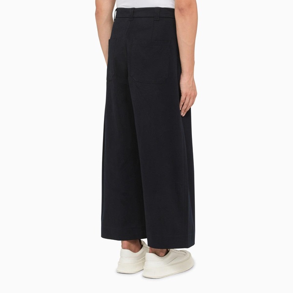 Studio Nicholson Navy Blue Sorte Trousers