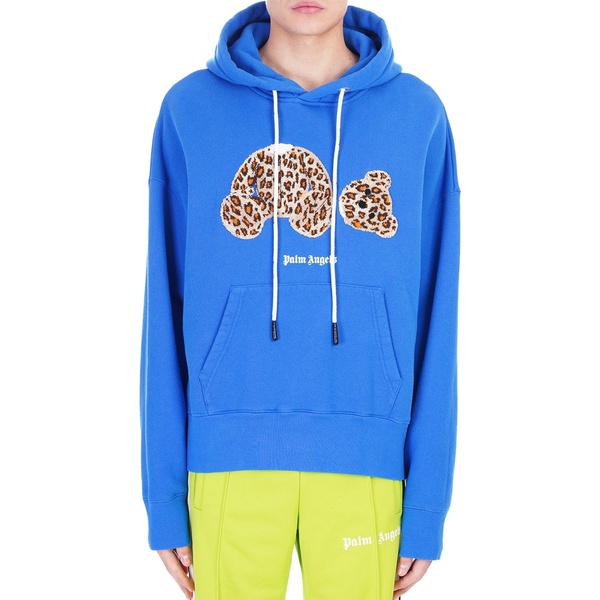 Palm Angels Leopard Print Hooded Swetshirt