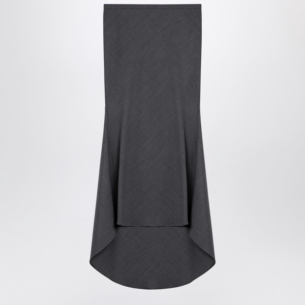 Philosophy Grey Wool Blend Asymmetrical Skirt