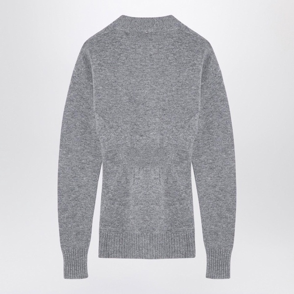 Sportmax Grey Wool And Cashmere Cardigan