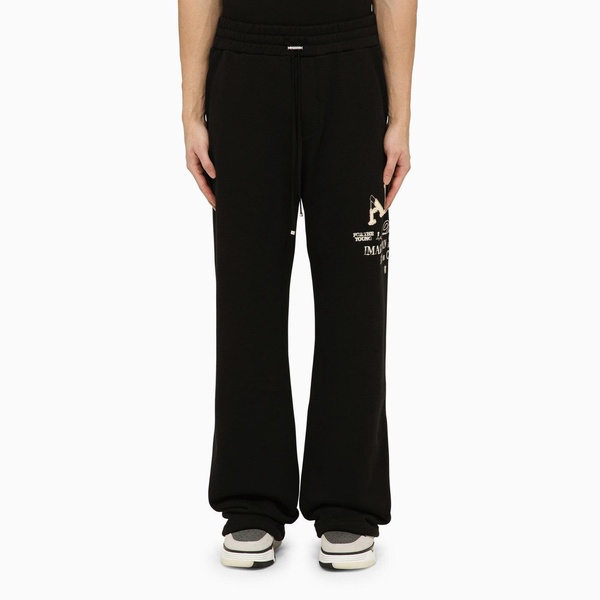 Amiri Black Jogging Trousers With Logo