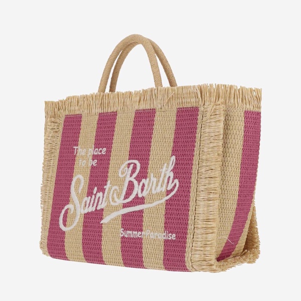 Mc2 Saint Barth Colette Tote Bag With Striped Pattern