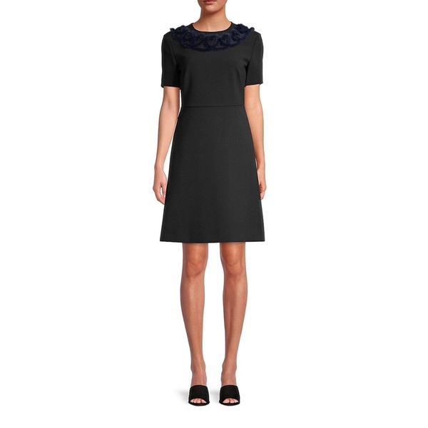 Fendi Knitted Mink Collar Dress