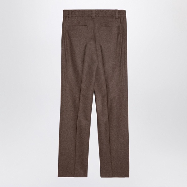 Loro Piana Beige Wool And Cashmere Trousers Men