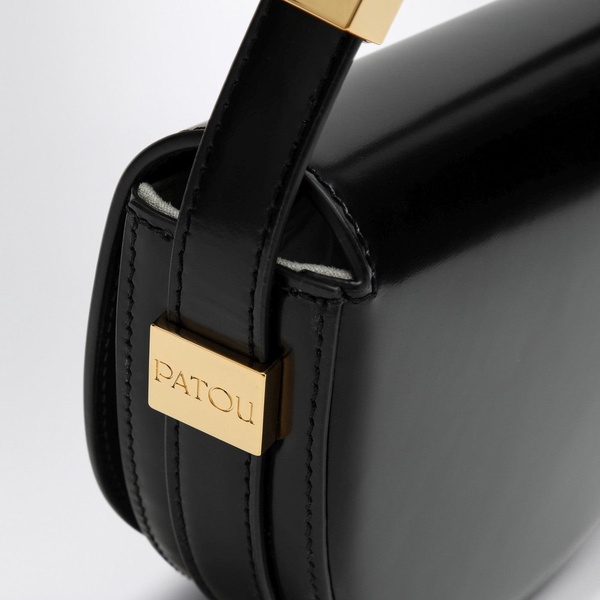 Patou Le Small Patou Black Leather Bag