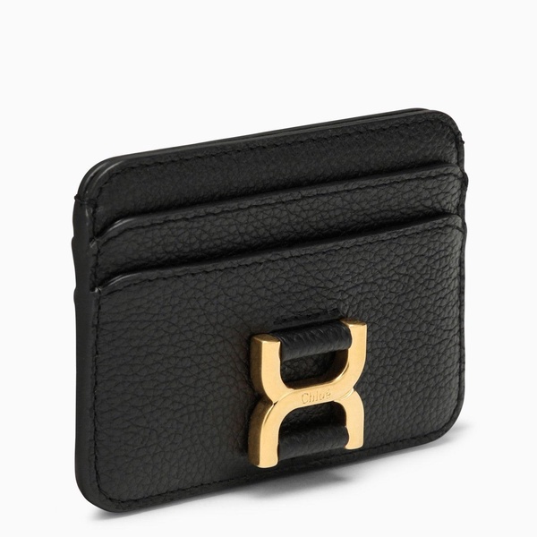 Chloé Mercie Black Leather Card Holder