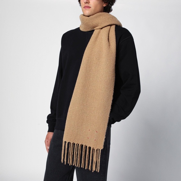 Destin Camel Wool And Cahsmere Scarf