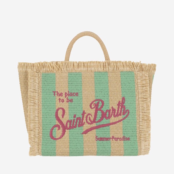 Mc2 Saint Barth Colette Tote Bag With Striped Pattern