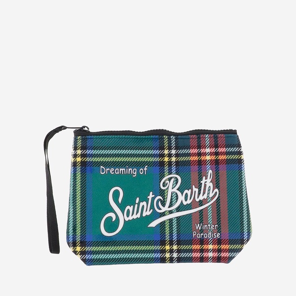 Mc2 Saint Barth Scuba Clutch Bag With Check Pattern