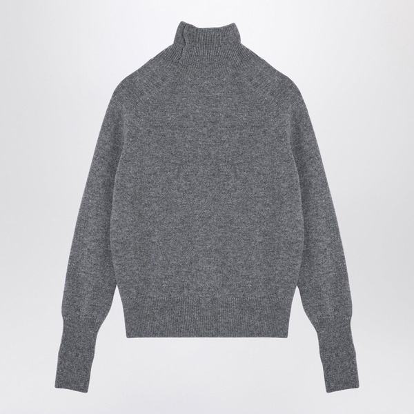 Victoria Beckham Grey Wool Turtleneck Sweater Women