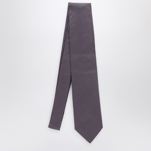 Destin Purple Polka Dot Silk Tie