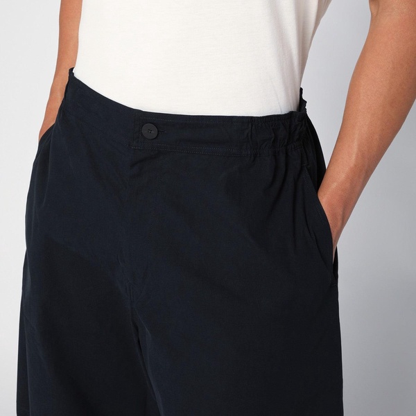 Studio Nicholson Black Cotton Wide Trousers