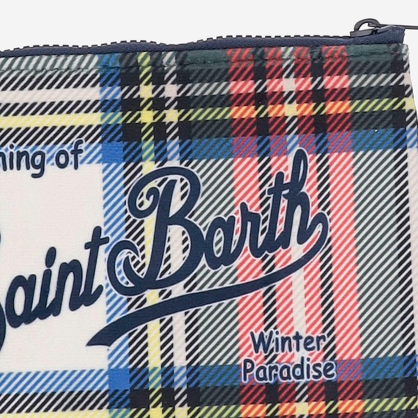 Mc2 Saint Barth Scuba Clutch Bag With Check Pattern