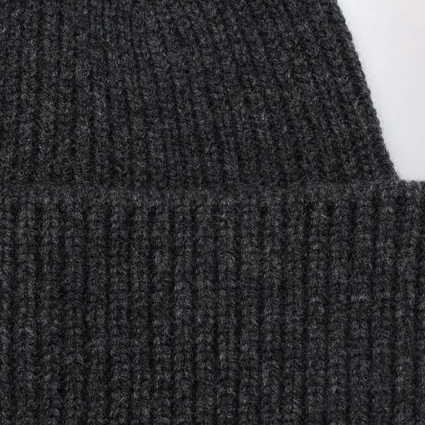 Destin Anthracite Wool And Cashmere Beanie