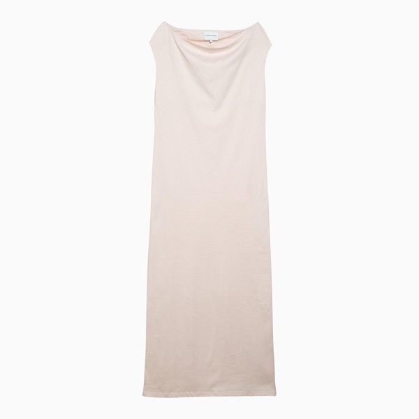 Loulou Studio Martial Midi Dress In Light Pink Cotton