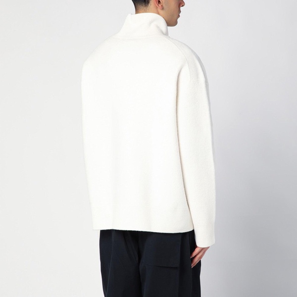 Studio Nicholson Ivory Turtleneck Sweater In Wool