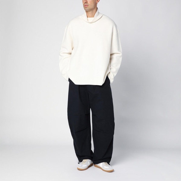 Studio Nicholson Ivory Turtleneck Sweater In Wool