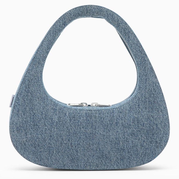 Coperni Baguette Swipe Bag In Denim