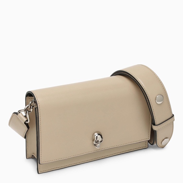 Alexander Mc Queen Small Beige Skull Bag