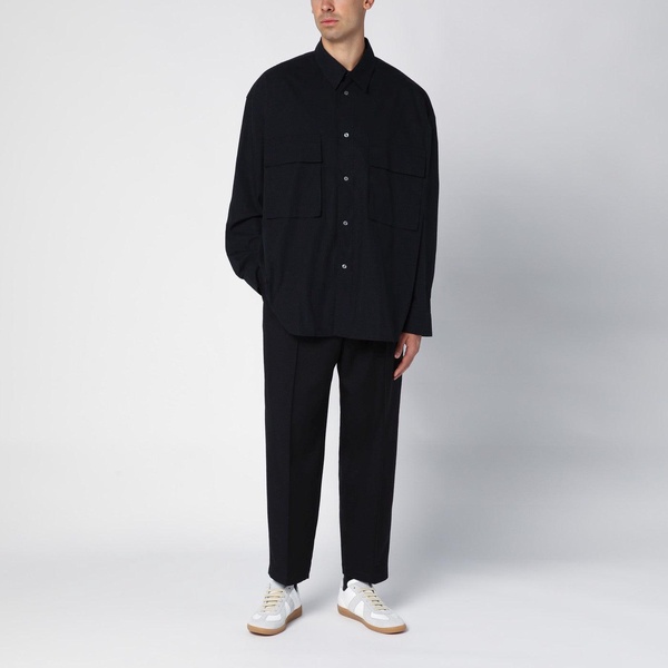 Studio Nicholson Black Over Frame Shirt