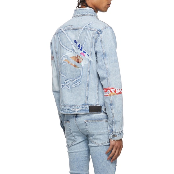 Amiri Playboy Magazine Trucker Denim Jacket