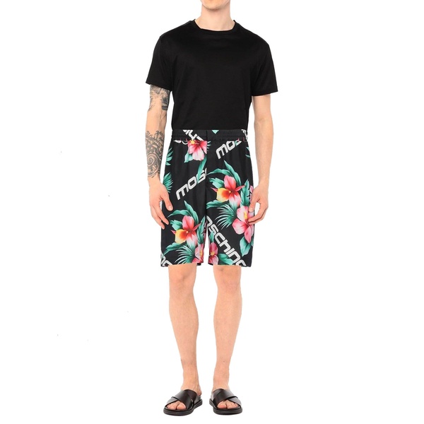 Moschino Couture Floral Print Silk Shorts