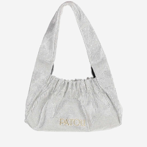 Patou Le Biscuit Satin And Rhinestone Bag