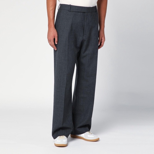 Studio Nicholson Grey Wool Wide Trousers