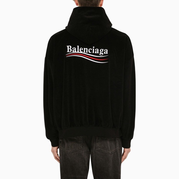 Balenciaga Black Chenille Political Campaign Sweatshirt