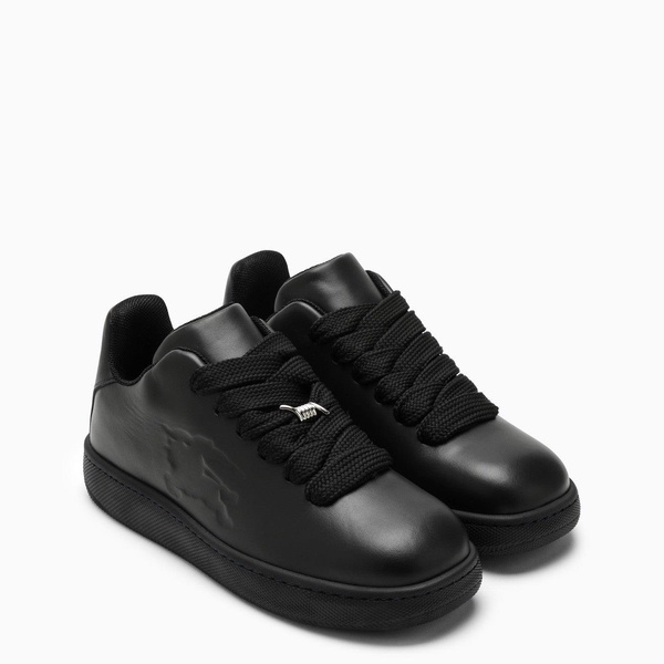 Burberry Box Black Leather Trainer