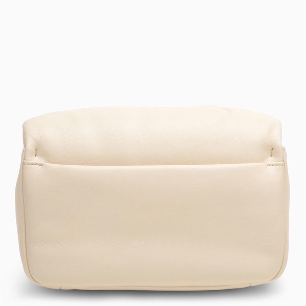 Roger Vivier Creamy White Viv' Choc Leather Shoulder Bag