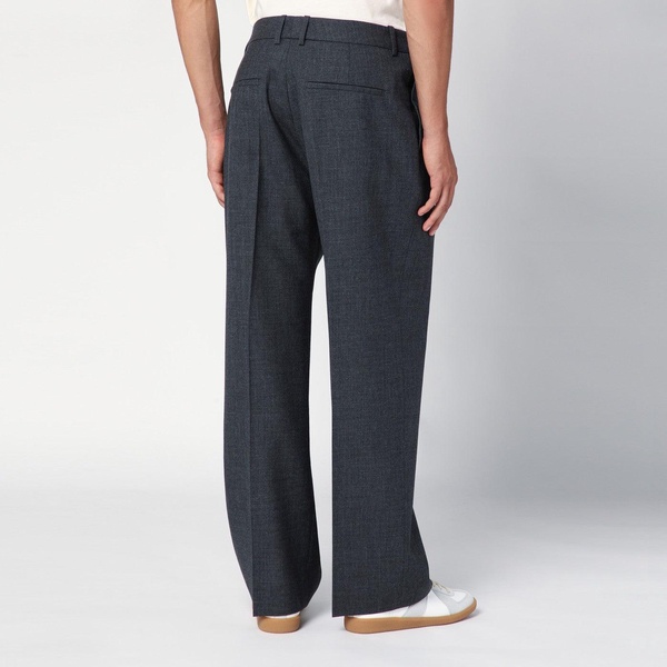 Studio Nicholson Grey Wool Wide Trousers