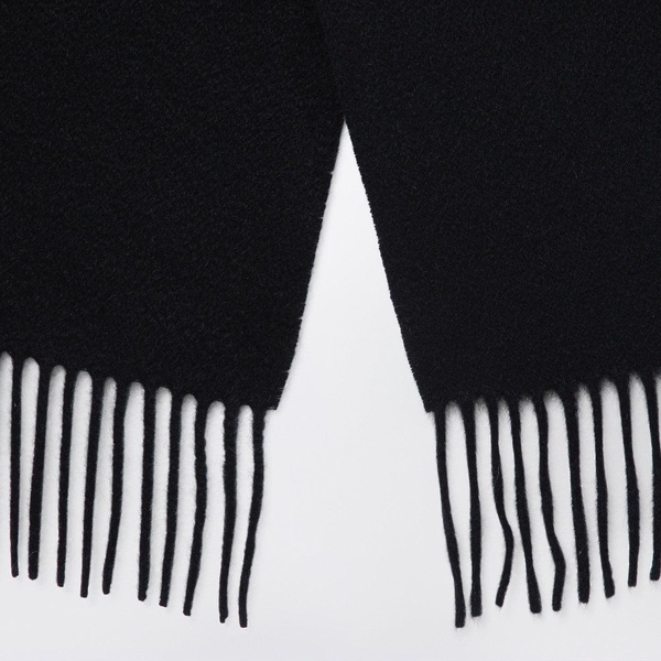 Destin Black Wool Scarf