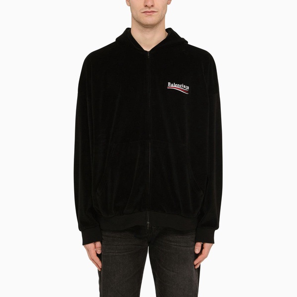 Balenciaga Black Chenille Political Campaign Sweatshirt