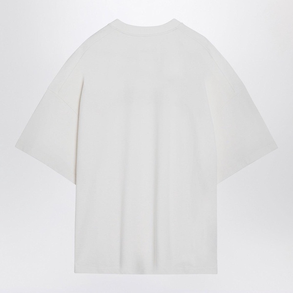 Jil Sander White Wide T-Shirt With Logo Men