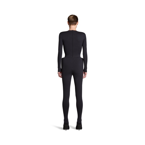 Women's Hip Bone Pantabodysuit in Black